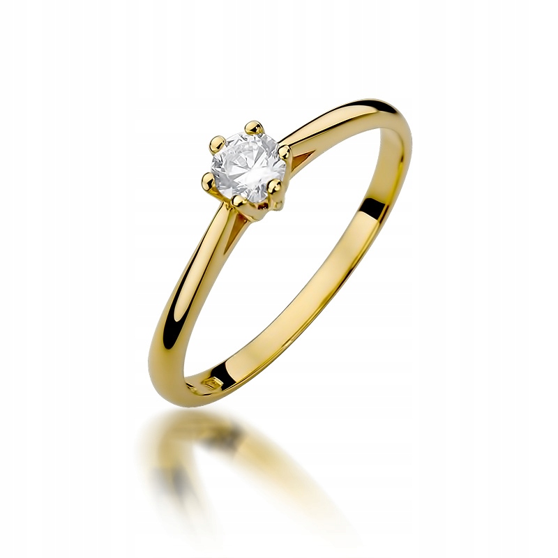 Klasický diamantový zásnubný prsteň 0,15 ct