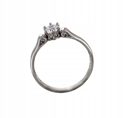 Klasický zlatý prsteň s diamantmi! 0,25 ct