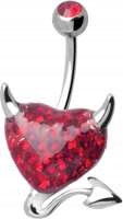 Pupok s prsteňom Swarovski, prvotriedna kvalita