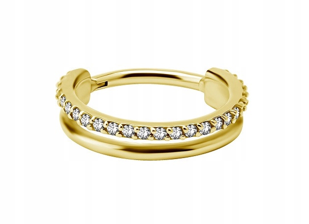 Dekoračná kruhová náušnica - Swarovski - 1,2 / 12