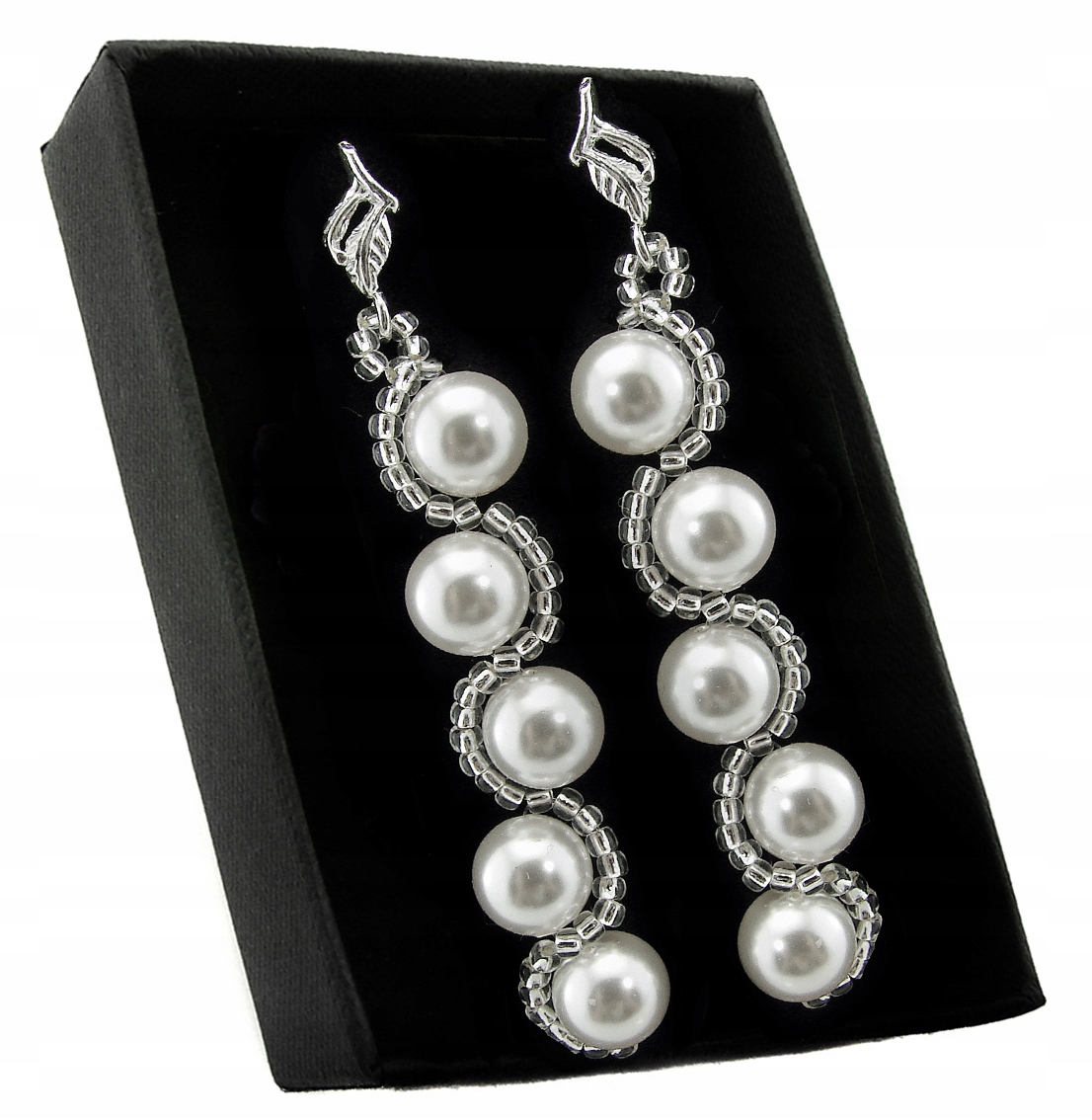 Náušnice Arsylion s perlami Swarovski White