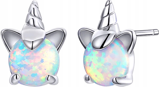 Náušnice PRE DETI Unicorns Silver 925