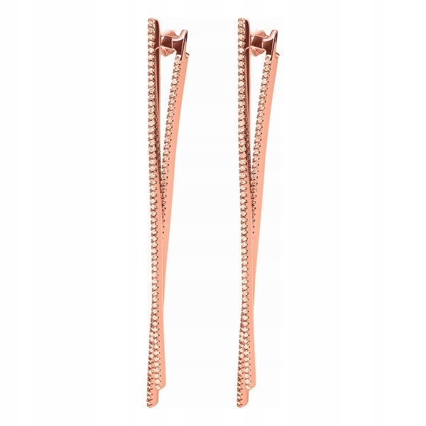 Ženské náušnice Folli Follie 3E16S054RS 7 cm