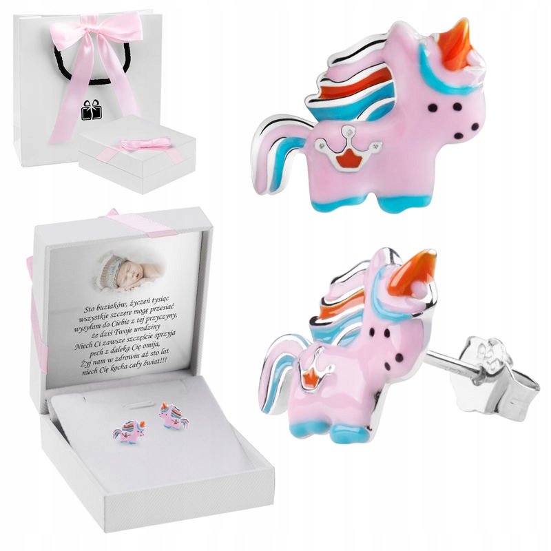 Náušnice Unicorns Silver pr. 925 Venovanie