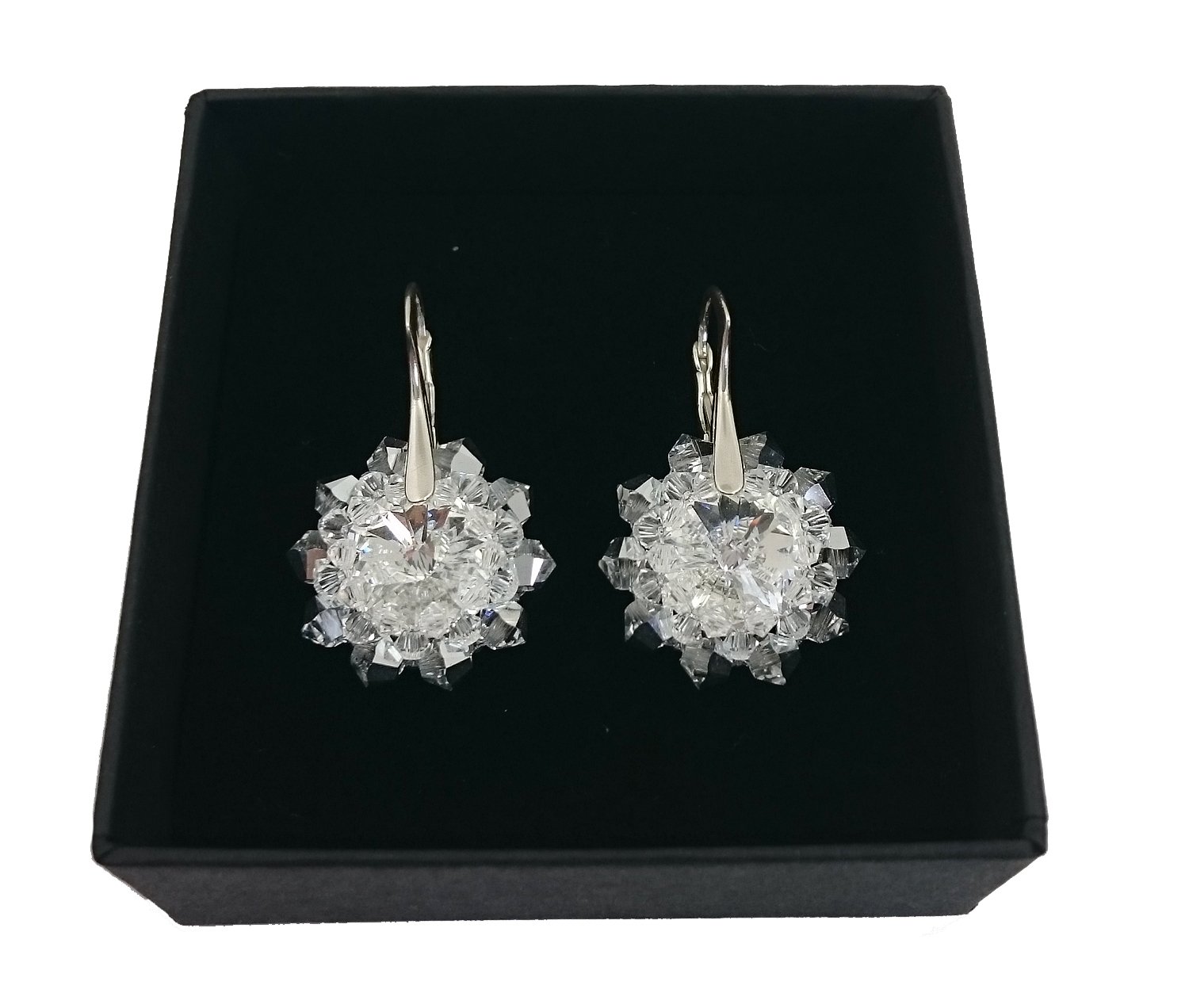 SVADOBNÉ náušnice s kryštálmi SWAROVSKI 1717