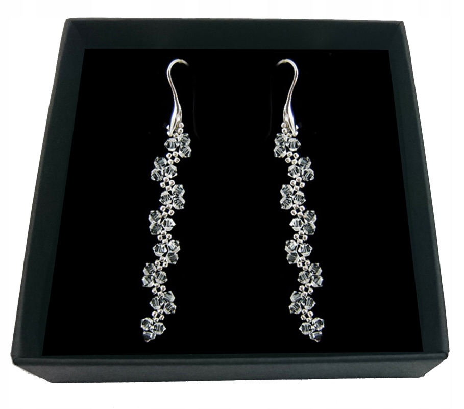 SVADOBNÉ náušnice s kryštálmi SWAROVSKI 764
