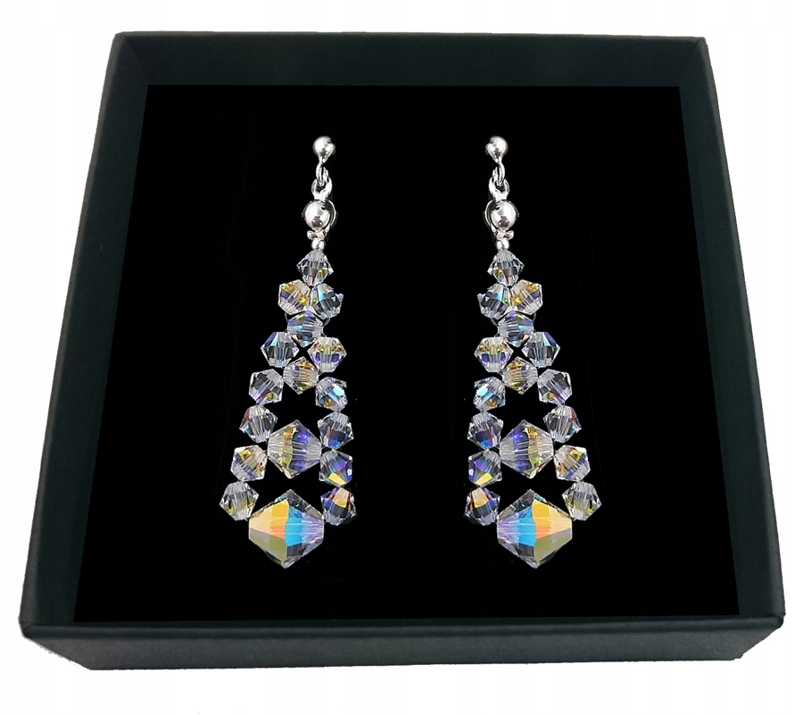 Svadobné náušnice od Swarovski 572 kryštálov