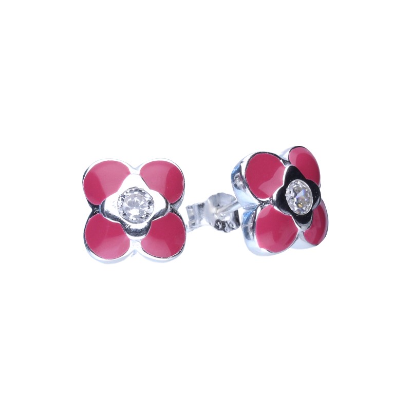 Náušnice SILVER 925 Kvetinové cvočky !!! (w611)