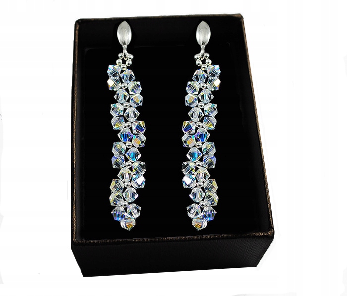 Svadobné náušnice SWAROVSKI Crystals KL62 AB