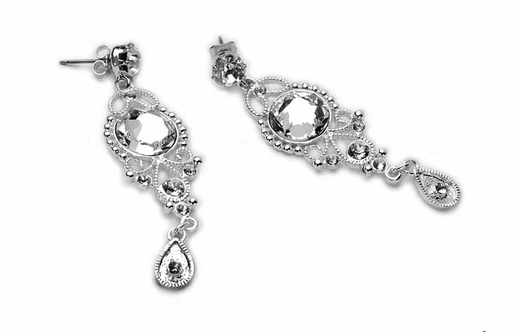 Krištáľové svadobné náušnice Swarovski Jablonex Kiara