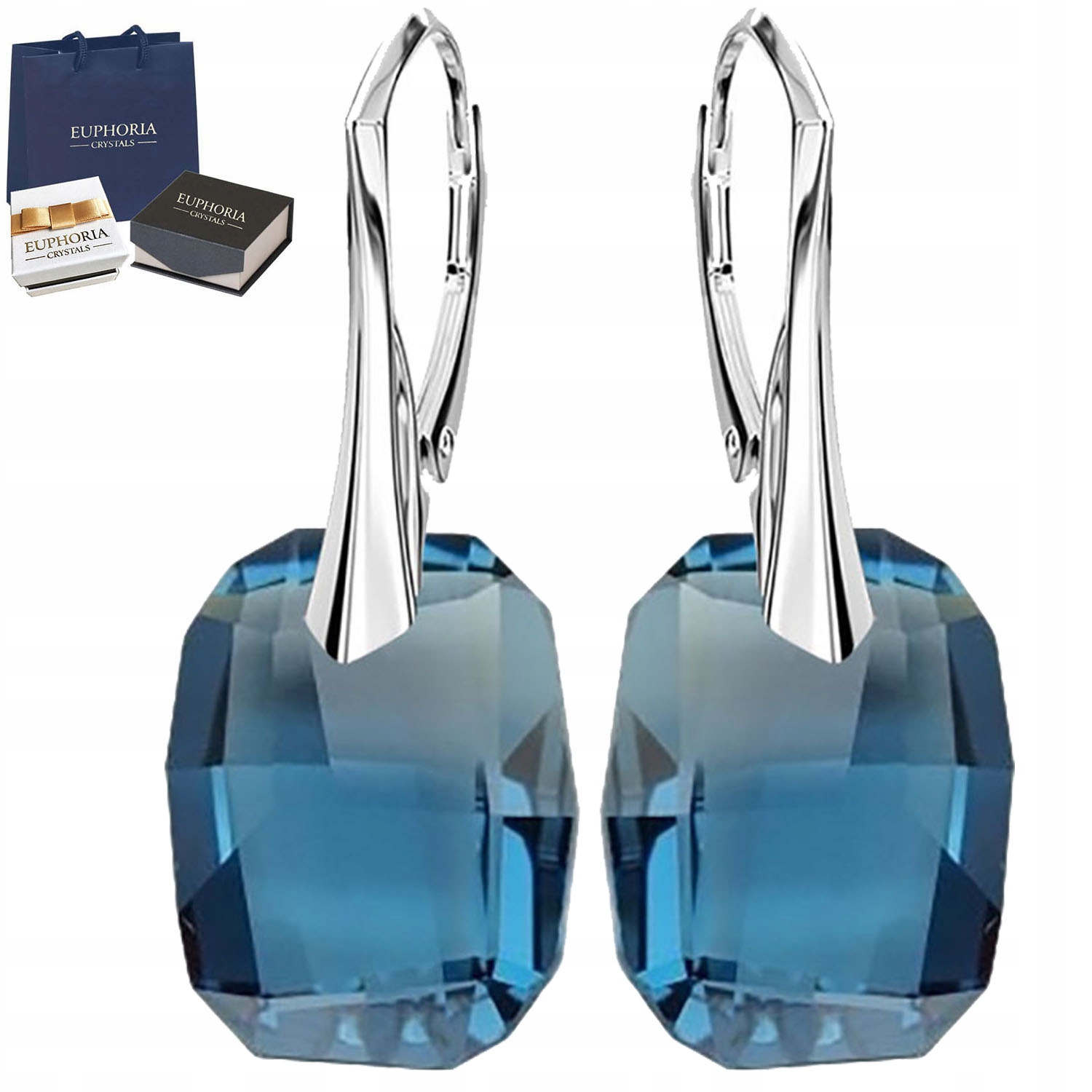 Strieborné náušnice 925 Graphic Swarovski Darčekový zásah