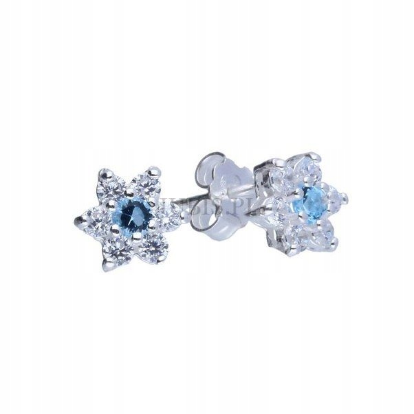 Cvočky s náušnicami SILVER 925 AQUAMARINE !!! (w520)