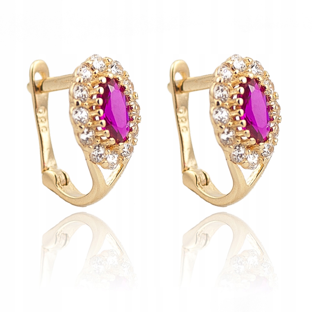 Náušnice GOLDEN RUBY pre deti