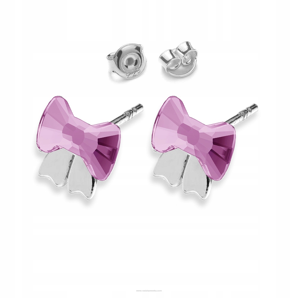 Detské náušnice s kryštálmi Swarovski