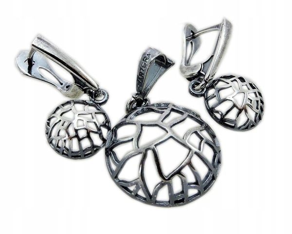 Náušnice a prívesok Openwork Silver 925