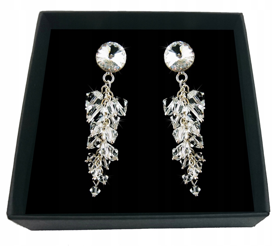 Svadobné náušnice vyrobené z kryštálov SWAROVSKI 1668