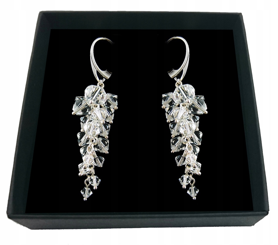 Svadobné náušnice vyrobené z kryštálov SWAROVSKI 1669