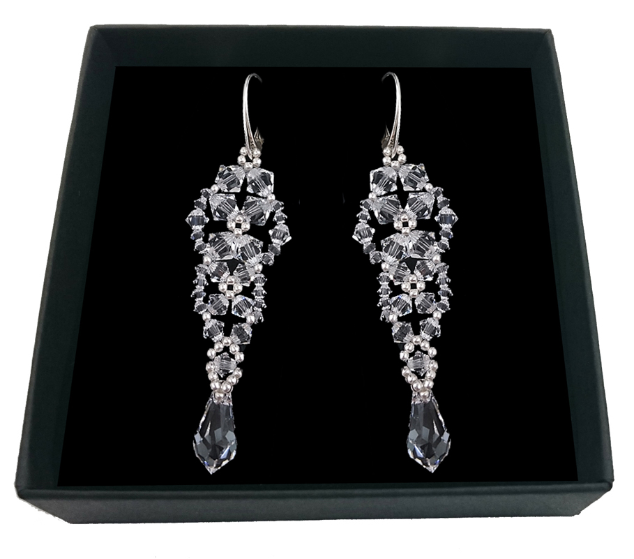 Svadobné náušnice od Swarovski Crystals 1952