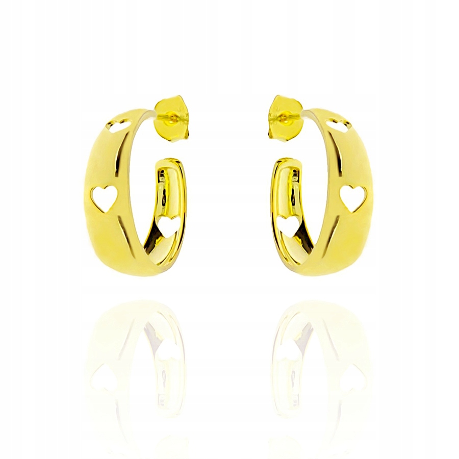 Strieborné náušnice HEART RING na cvočku 925