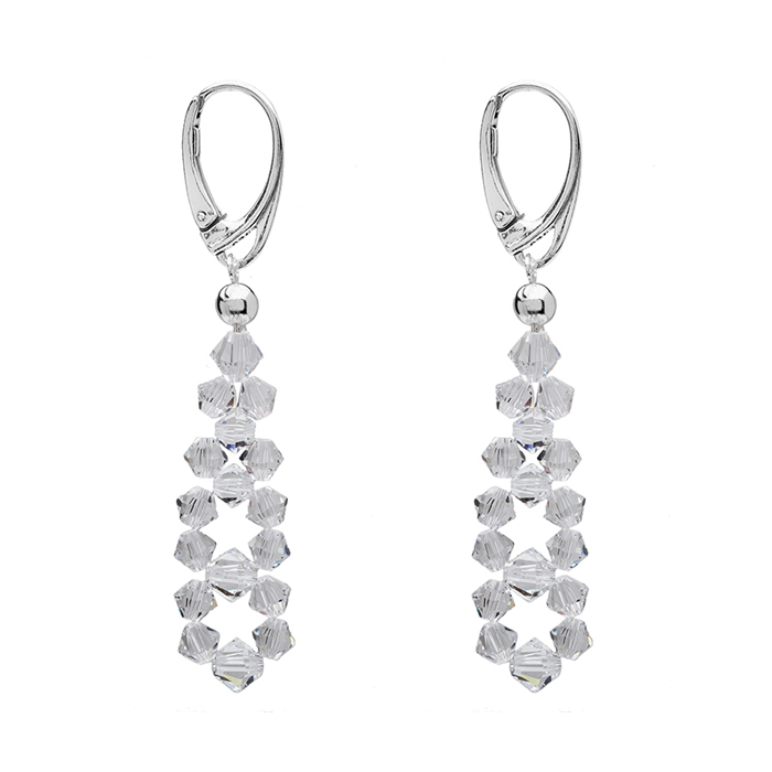 Strieborné náušnice od Swarovski Elements