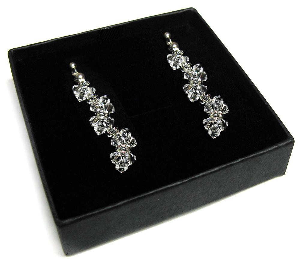 Náušnice vyrobené zo kryštálov Swarovski CRYSTAL 340