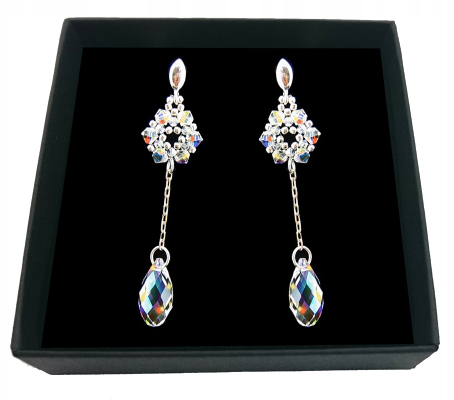 Náušnice vyrobené z dúhových kryštálov od SWAROVSKI 1689