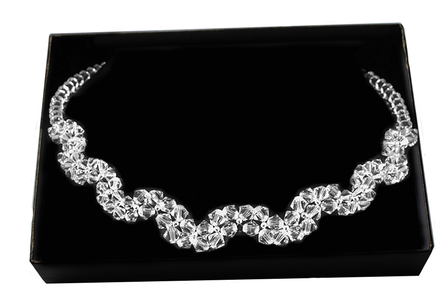 Svadobný náhrdelník Swarovski strieborný svadobný dar N20