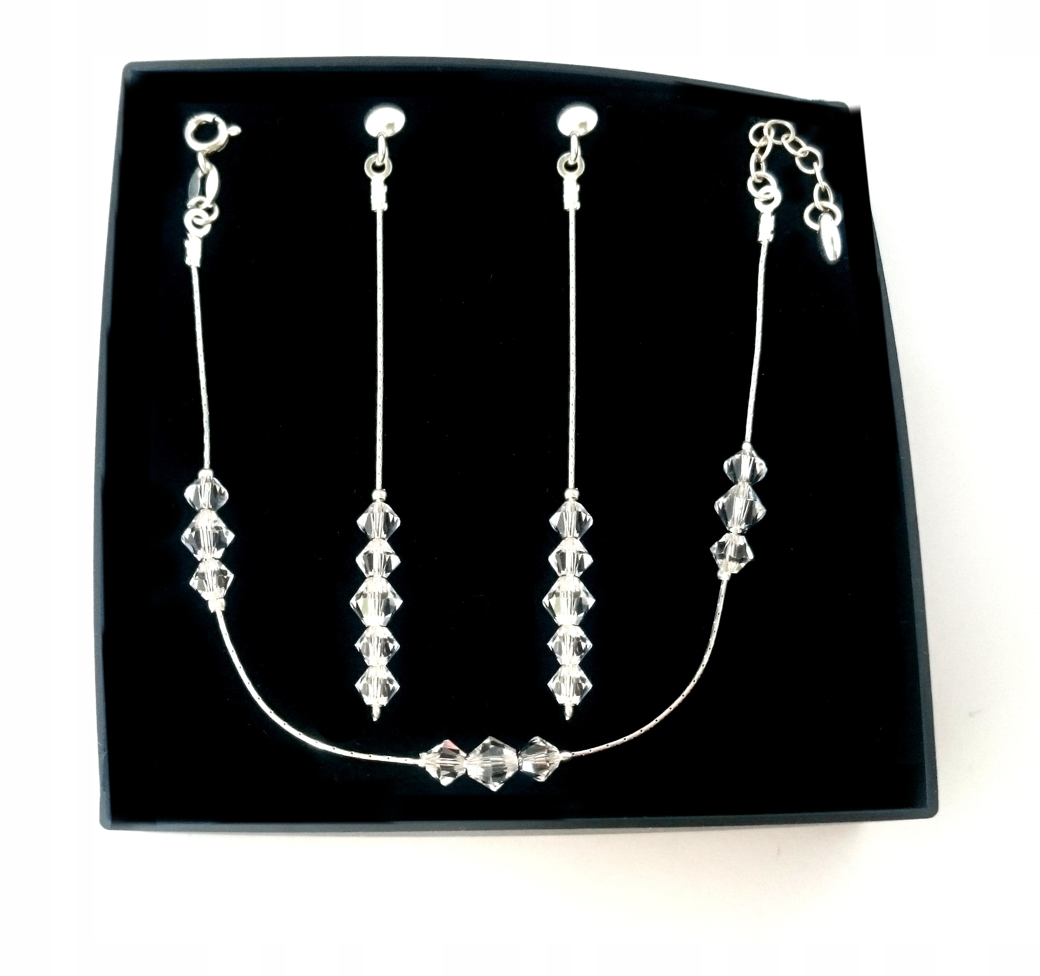 SVADOBNÝ set šperkov z kryštálov SWAROVSKI
