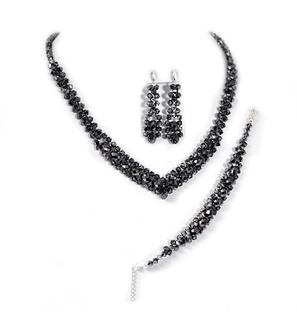 Sada svadobných obrúčok SWAROVSKI v striebornej farbe KP12 na Vianoce