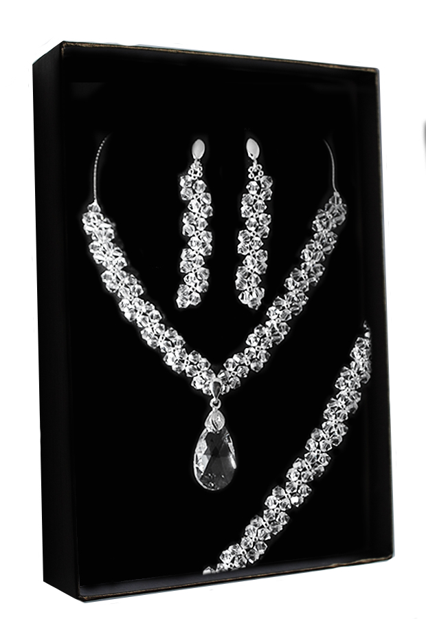 Sada svadobného náhrdelníka SWAROVSKI Crystal KP51