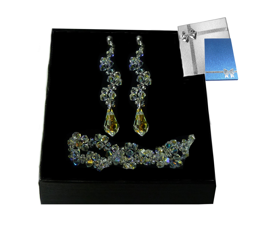 Svadobná sada TEARS CRYSTAL AB Swarovski s342 kb