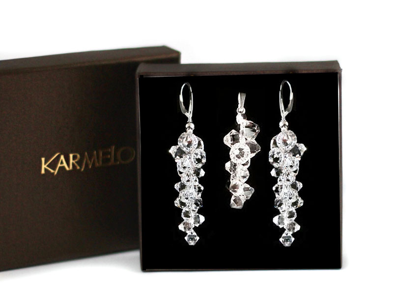 Svadobná sada s kryštálmi Swarovski KP24