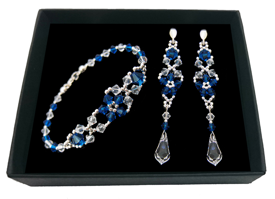 Svadobná sada vyrobená z krištáľov SWAROVSKI 1971