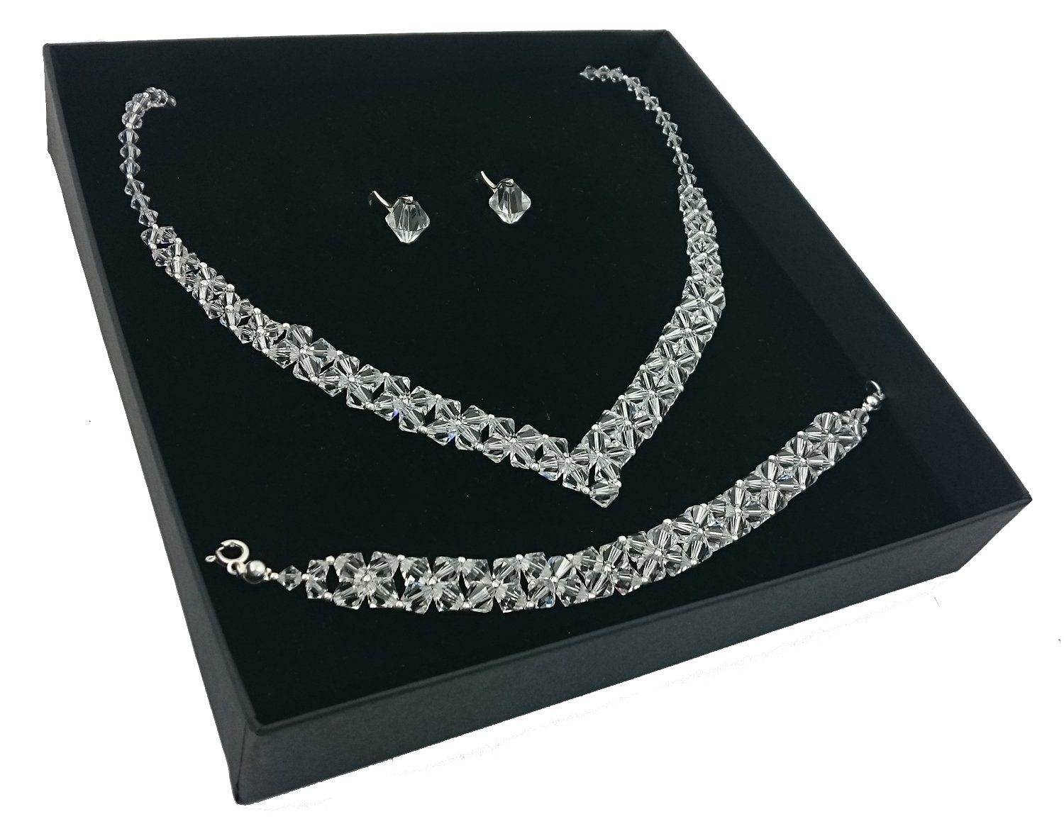 Svadobná sada vyrobená z kryštálov SWAROVSKI 808