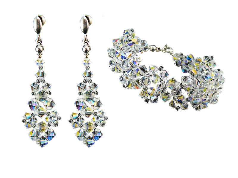 Svadobná súprava od Swarovski širšie kryštály