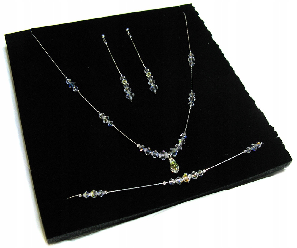 Svadobná sada zo Swarovski Crystal AB