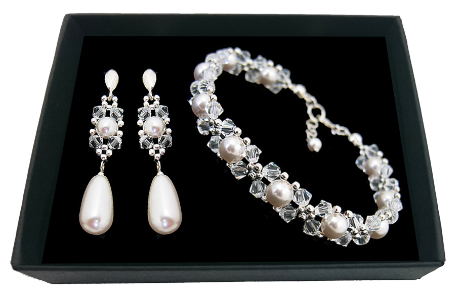 Svadobná sada kryštálov a perál SWAROVSKI 1963