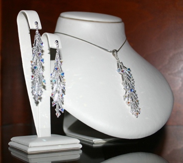 Strieborná sada krása OneDay 1 Swarovski