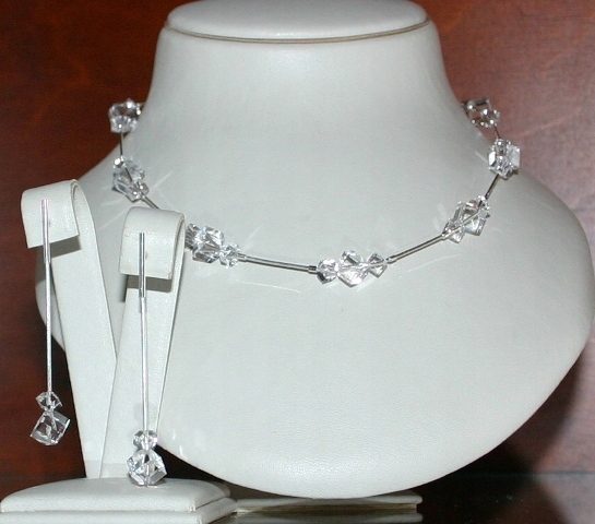 Beauty OneDay 9 strieborná sada SWAROVSKI ELEMENT