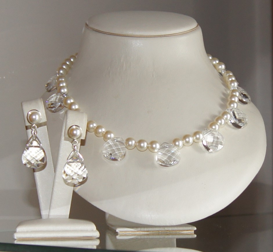 Striebro Set Beauty Pearlcrystal 6 Swarovsk-10%