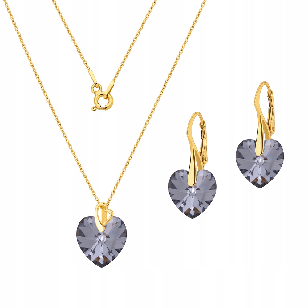 Sada s kryštálmi Swarovski z rýdzeho striebra 925