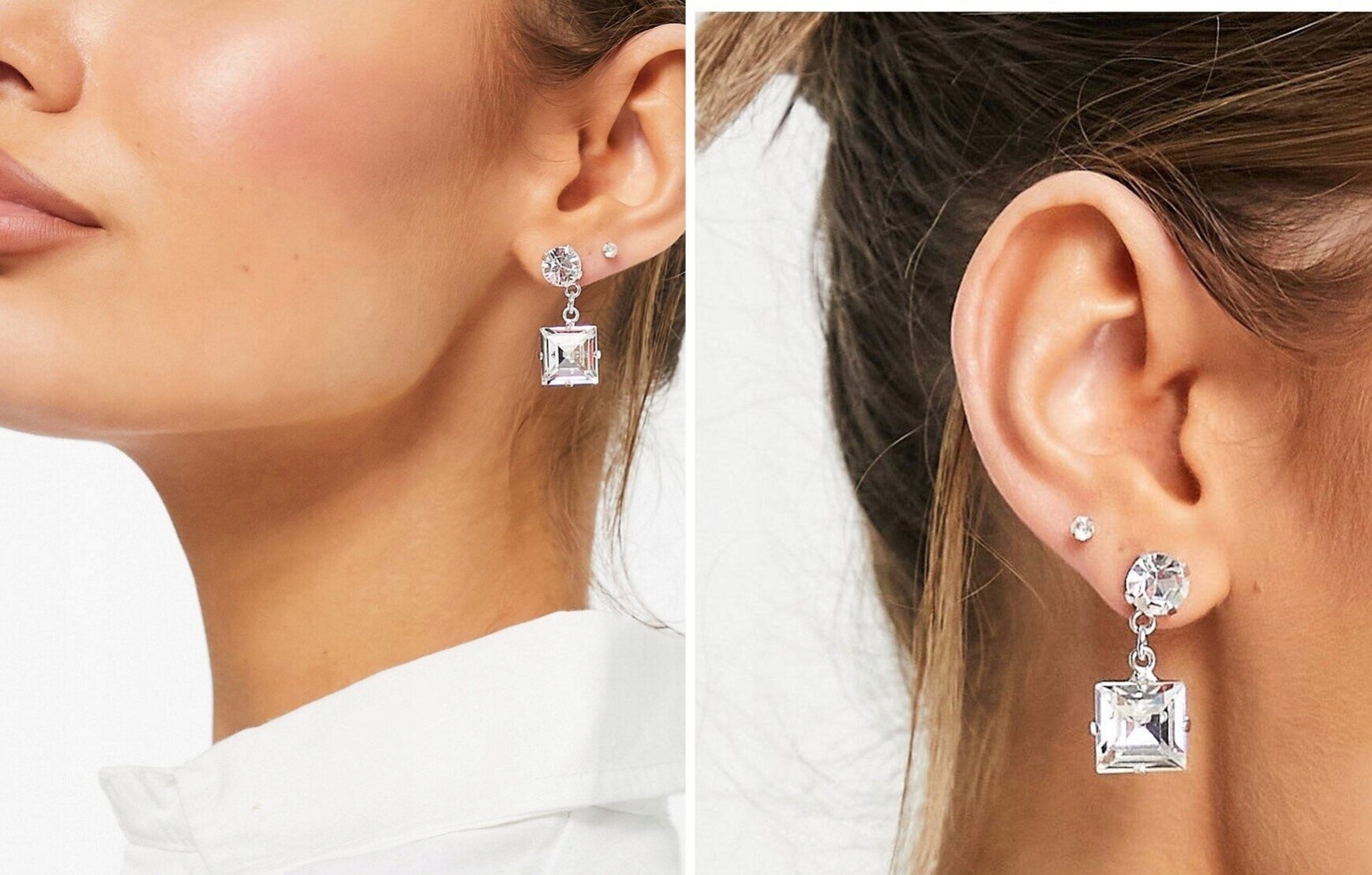 Krystal náušnice s príveskom Swarovski Crystal