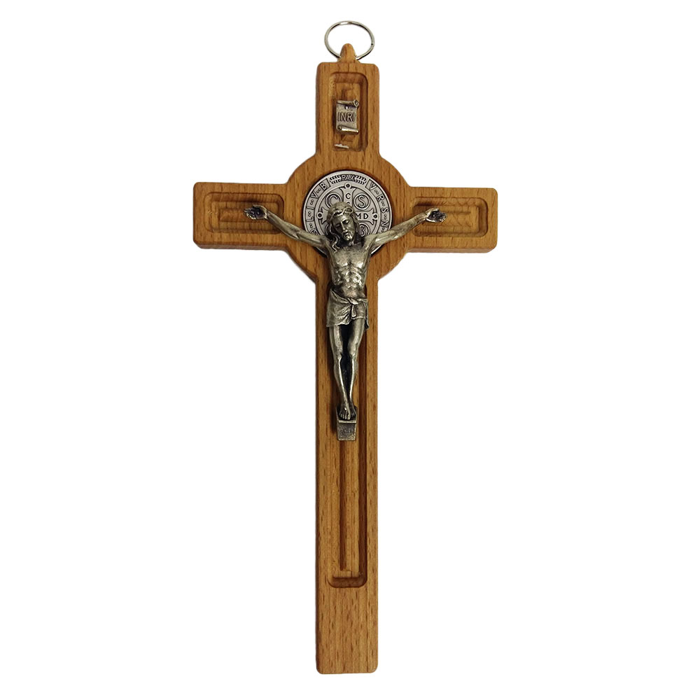 Drevený visiaci kríž - 20 cm ... - 62606