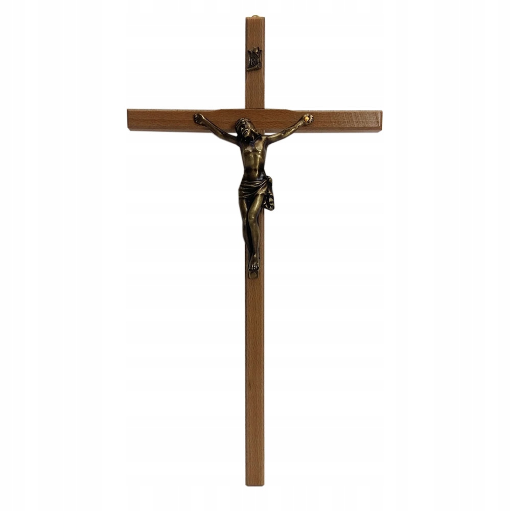 Ľahký drevený visiaci kríž 37,5 cm - 36571