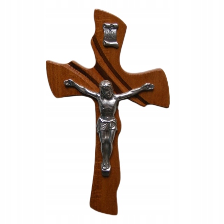 Závesný kríž dreveného mahagónu H20cm ... - 44830