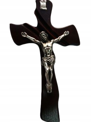 Drevený visiaci kríž Wenge h25cm ... - 44828
