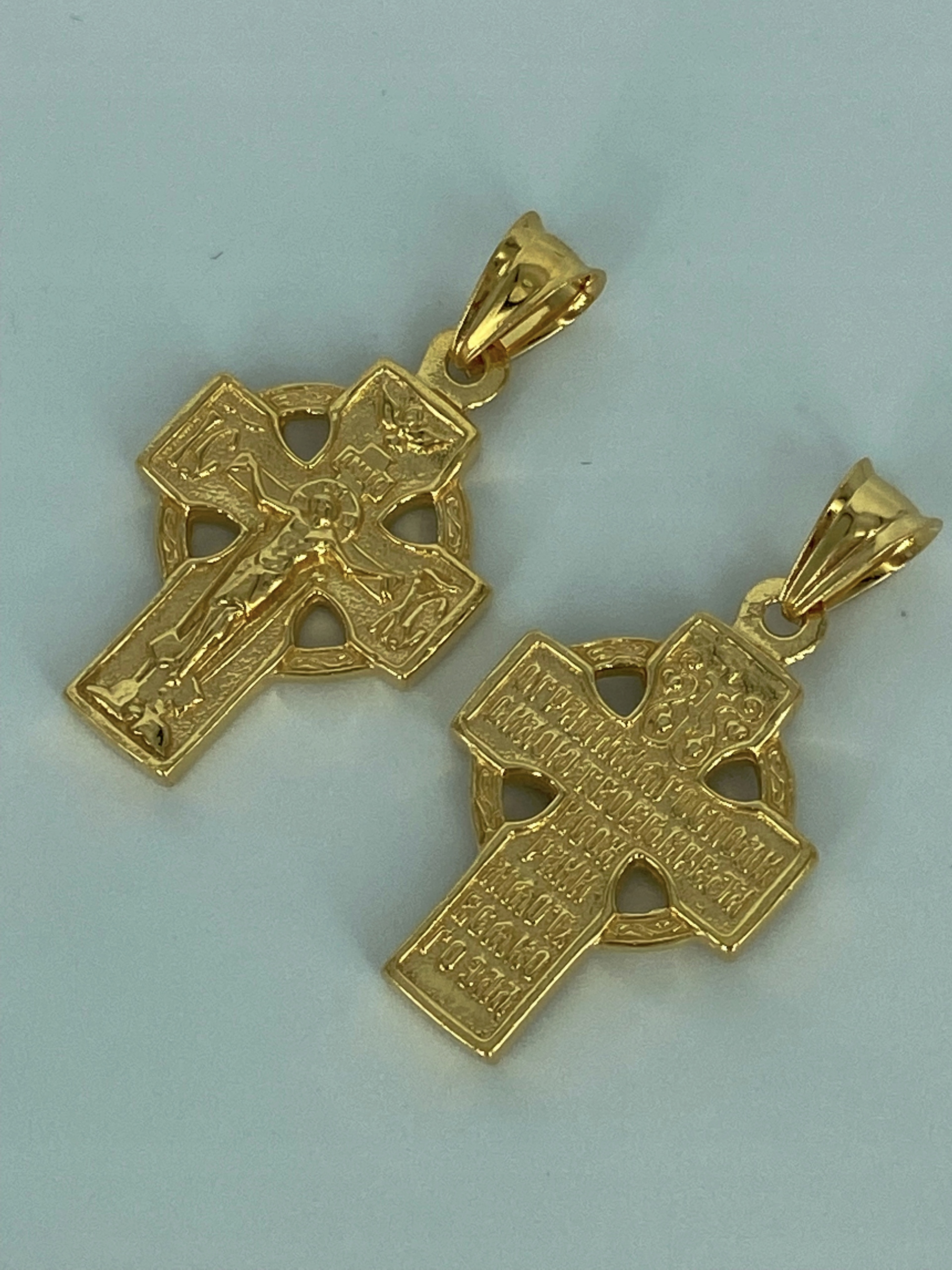 Ortodoxný kríž, so zlatými striebro 925