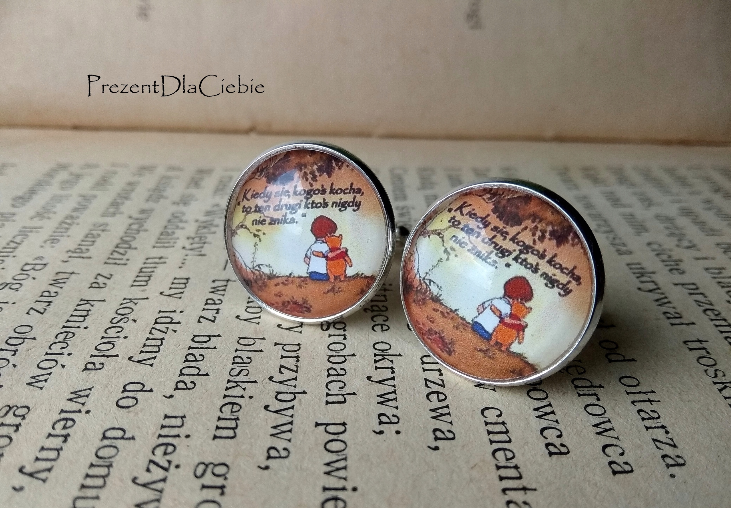 Winnie the Pooh Citát Cuff pre košeľu