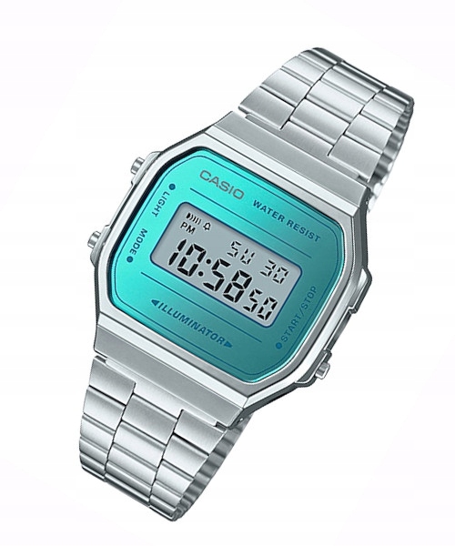 Pánské hodinky - Casio Vintage A168W + box + gravírovanie hodiniek