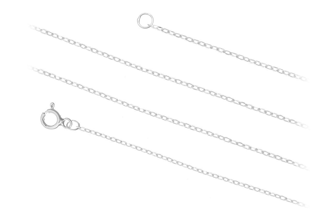 Ankier Chain 1 mm 100 cm striebro 925